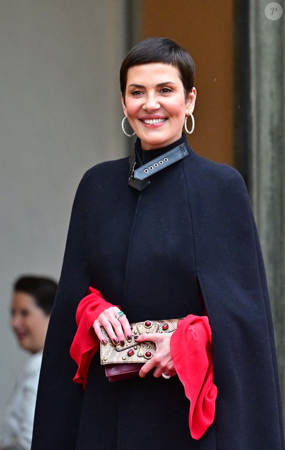 Cristina Cordula au dîner d'État en l'honneur du président brésilien et de sa femme au palais présidentiel de l'Élysée à Paris le 5 juin 2025.

© Christian Liewig / Bestimage