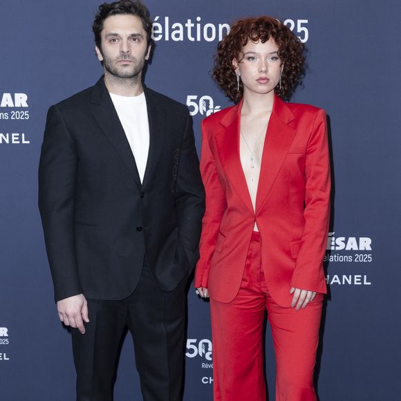 Lucie Charles-Alfred et  Pio Marmaï - Photocall de la soirée "Cesar Révélations 2025" au Trianon à Paris le 20 janvier 2025.

© Olivier Borde / Bestimage