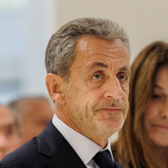 Nicolas Sarkozy et sa femme Carla Bruni au Tribunal judiciaire (Batignolles, 32ème chambre correctionnelle) pour l'annonce de la décision dans le cadre du procès Lybien le 25 septembre 2025.

 Zuma Press / Bestimage