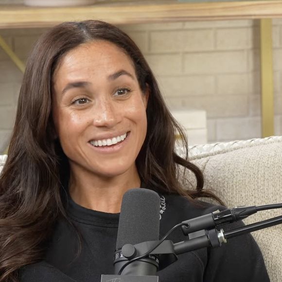 Meghan Markle de passage dans The Jamie Kern Lima Show en 2024. 
Crédit : JLPPA / Bestimage