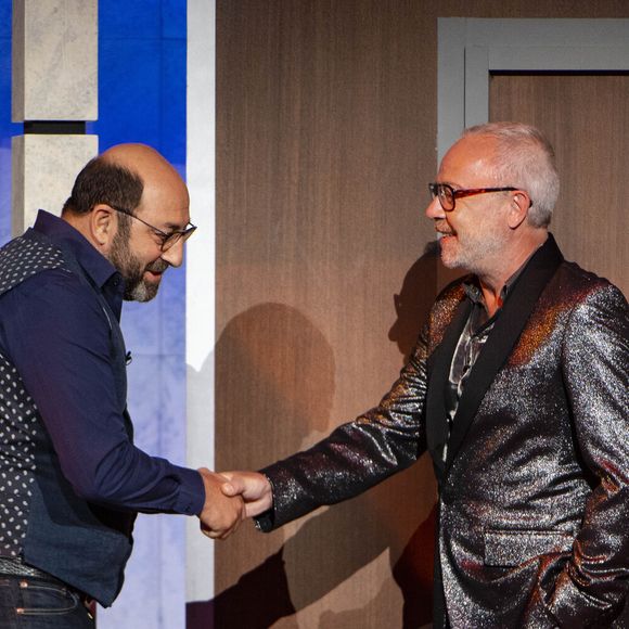 Exclusif - Kad Merad et Olivier Baroux - Enregistrement de l'émission "On refait les grands duos d'humour" au Théâtre de Paris, diffusée le 21 septembre sur France 3. Le 29 mai 2018
© Romuald Meigneux-Pierre Pérusseau / Bestimage