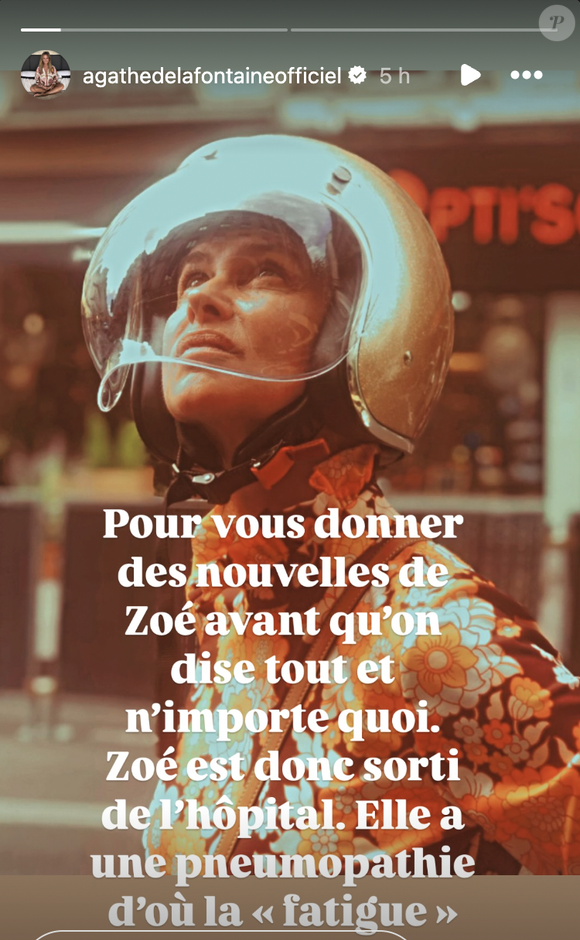 Agathe de La Fontaine a décidé d’en dire plus sur Instagram
