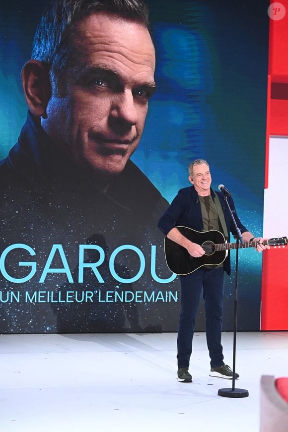 Exclusif - Garou - Enregistrement de l'émission Vivement dimanche au studio Rive Gauche, présentée par M.Drucker, diffusée le 07 septembre 2025 sur France 3.  © Guillaume Gaffiot / Bestimage
