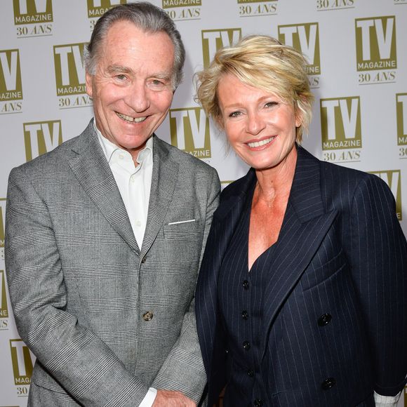 Exclusif - William Leymergie et Sophie Davant - Soirée d'anniversaire des 30 ans de TV Magazine au Pavillon des Champs-Elysées à Paris le 17 octobre 2017. © Coadic Guirec/Bestimage