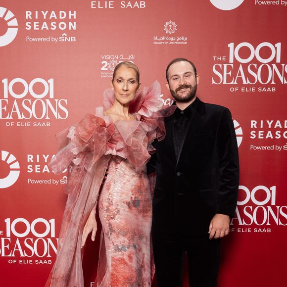 Céline Dion et son fils René-Charles Angélil au photocall du défilé anniversaire Elie Saab "1001 Seasons of Elie Saab" à l'espace "The Venue" à Riyad, Arabie saoudite le 13 novembre 2024.
© Tiziano Da Silva / Bestimage