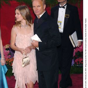 Sting arrive avec sa fille Eliot Paulina à la 76ème cérémonie des Oscars le dimanche 29 février 2004 au Kodak Theatre à Los Angeles-CA. (Sur la photo : Sting) Andrew Ross/ABACA