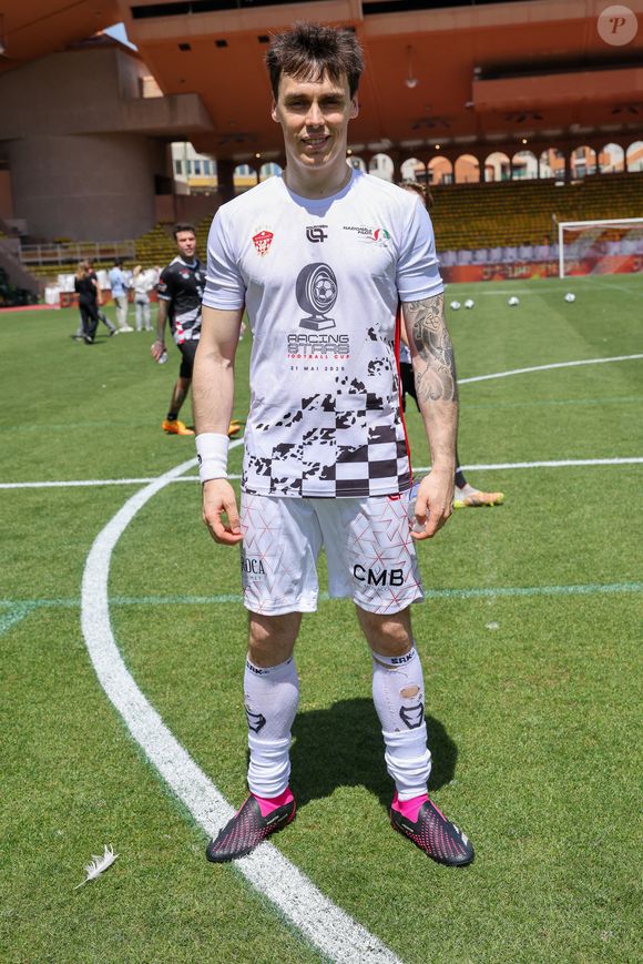 Louis Ducruet - La famille princière de Monaco assiste au match de football Racing Stars Football Cup opposant les pilotes Nazionale Piloti contre les Barbagiuans au stade Louis II à Monaco le 21 mai, 2025. © Claudia Albuquerque/Bestimage