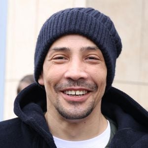 Steevy Boulay à la sortie des studios de RTL à Neuilly-sur-Seine, France, le 12 février 2025. © Bestimage