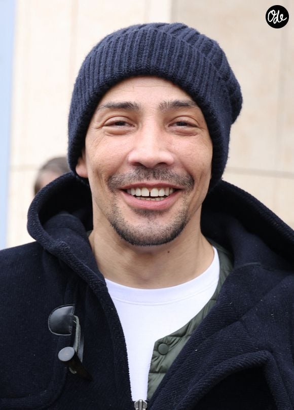 Steevy Boulay à la sortie des studios de RTL à Neuilly-sur-Seine, France, le 12 février 2025. © Bestimage