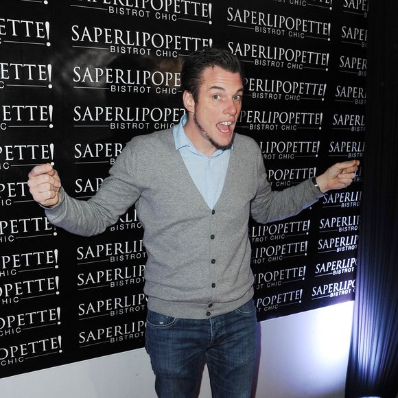 Norbert Tarayre - Inauguration du restaurant "Saperlipopette!" de Norbert Tarayre (Top Chef 3) à Puteaux, le 17 novembre 2014.