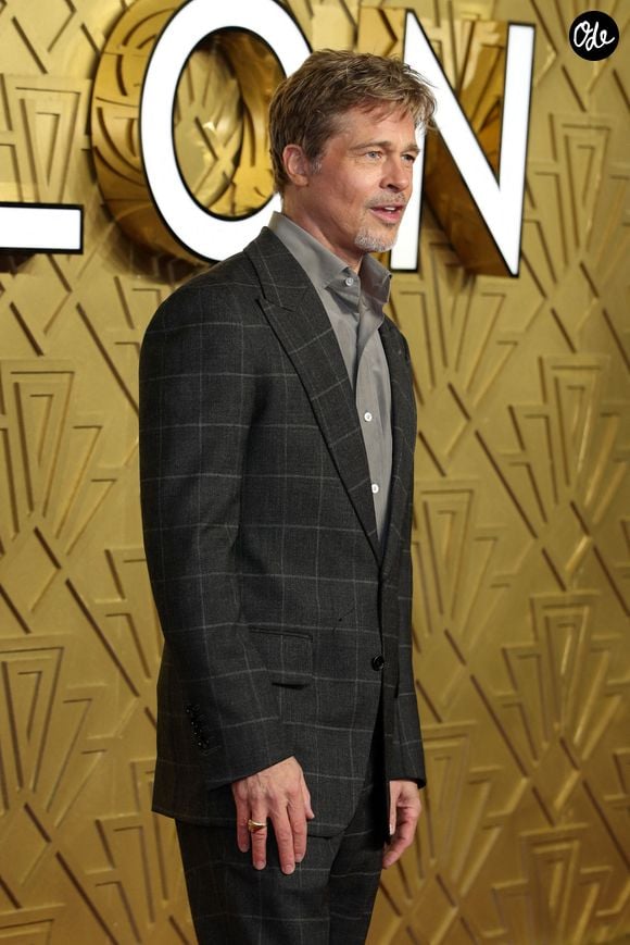 Brad Pitt - Première du film "Babylon" à Londres le 12 janvier 2023. AGENCE / BESTIMAGE