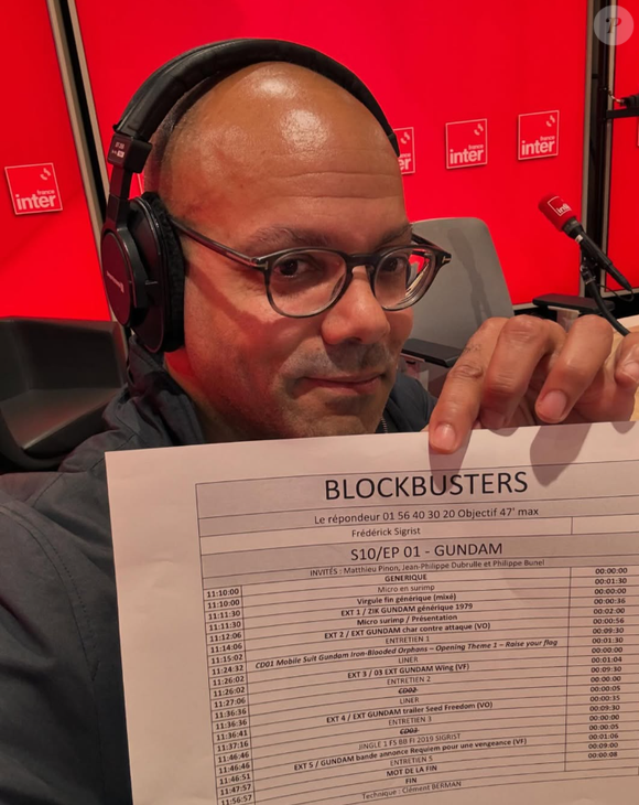Frédérick Sigrist était aux commandes de "Blockbusters", sur France Inter