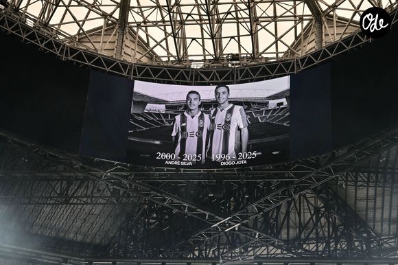 Hommage à Diogo Jota, avant le match entre le PSG et le Bayern de Munich, au Mercedes Benz Stadium, le 5 juillet 2025. © Imago/Psnewz/Bestimage