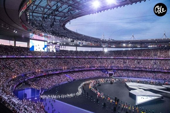 illustration lors de la cérémonie de clôture des Jeux Olympiques de Paris 2024 au stade de France à Saint-Denis, le 11 août 2024. 
© Baptiste Autissier / Panoramic / Bestimage