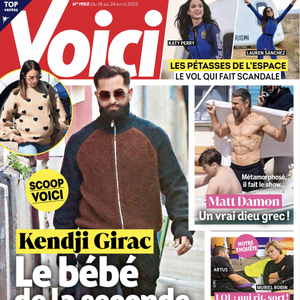 Le magazine "Voici" du 18 avril 2025 : il annonce que Kendi Girac attend un 2e enfant, Soraya est enceinte