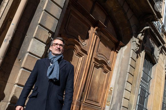 Philippe Palazzi, PDG du groupe Casino, photographié dans sa ville natale d'Aix-en-Provence, en France, le 12 mars 2024. Photo par Renaud Khanh/ABACAPRESS.COM