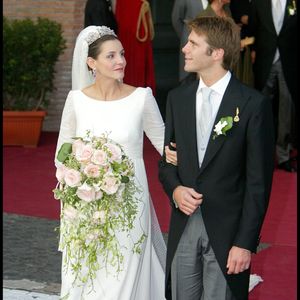 Mariage du prince Emmanuel-Philibert de Savoie et de Clotilde Courau à la basilique Sainte-Marie des anges à Rome le 25 septembre 2003 © Bestimage