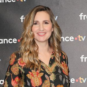 Marie Portolano - Photocall à l'occasion des 40 ans de l'émission "Télématin" au siège de France Télévisions à Paris le 6 février 2025. © Coadic Guirec/Bestimage