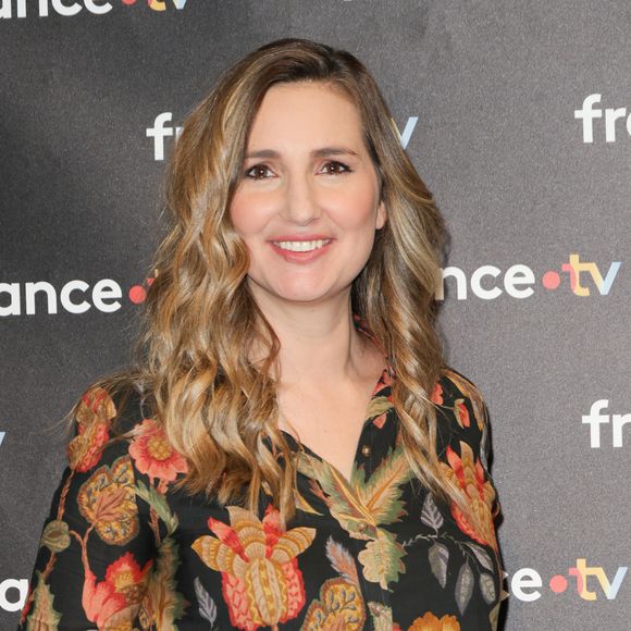 Marie Portolano - Photocall à l'occasion des 40 ans de l'émission "Télématin" au siège de France Télévisions à Paris le 6 février 2025. © Coadic Guirec/Bestimage