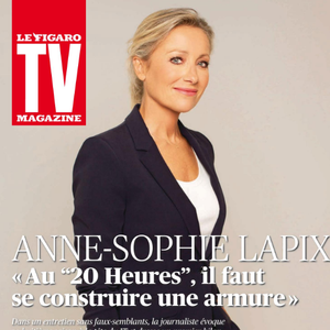 Anne-Sophie Lapix en couverture de "TV Mag", numéro du 10 janvier 2025.