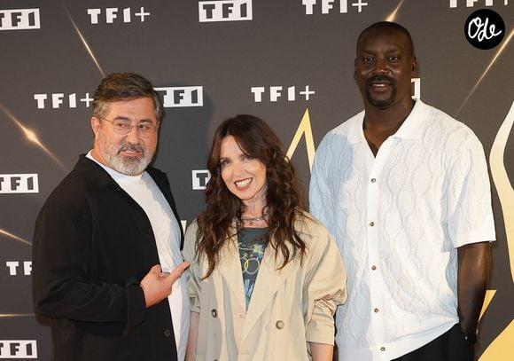 Alain Degois, Lydia Bouchard et Ladji Doucouré - Photocall des Profs de la Star Academy 2026 à Boulogne-Billancourt le 23 septembre 2026. © Coadic Guirec/Bestimage