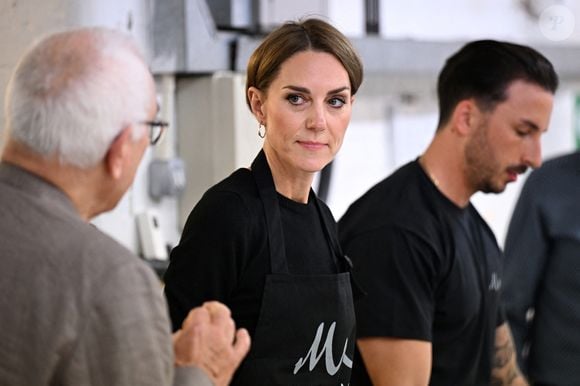 Catherine Kate Middleton, princesse de Galles,  visite Marina Mill, où une petite équipe produit des tissus selon la méthode traditionnelle de sérigraphie, à Cuxton, dans le Kent le 11 septembre 2025.

© Chris J Ratcliffe / Pool / Julien Burton / Bestimage