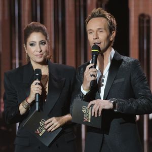 Léa Salamé et Cyril Féraud - Cérémonie de la 40ème édition des Victoires de la Musique à la Seine Musicale à Boulogne-Billancourt, France, le 14 février 2025. © Coadic Guirec/Bestimage