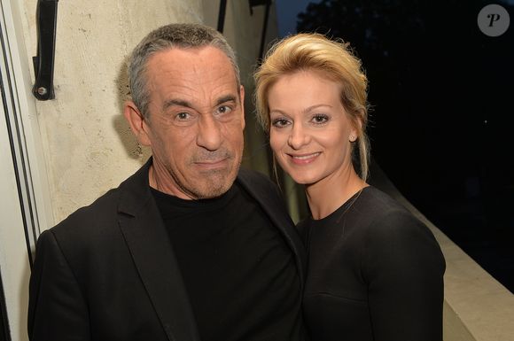 Thierry Ardisson et sa femme Audrey Crespo-Mara à l'anniversaire de Jacques Sanchez au restaurant Nolita à Paris le 29 mai 2016.

© Veeren/Bestimage (no web - No Blog pour suisse et Belgique)