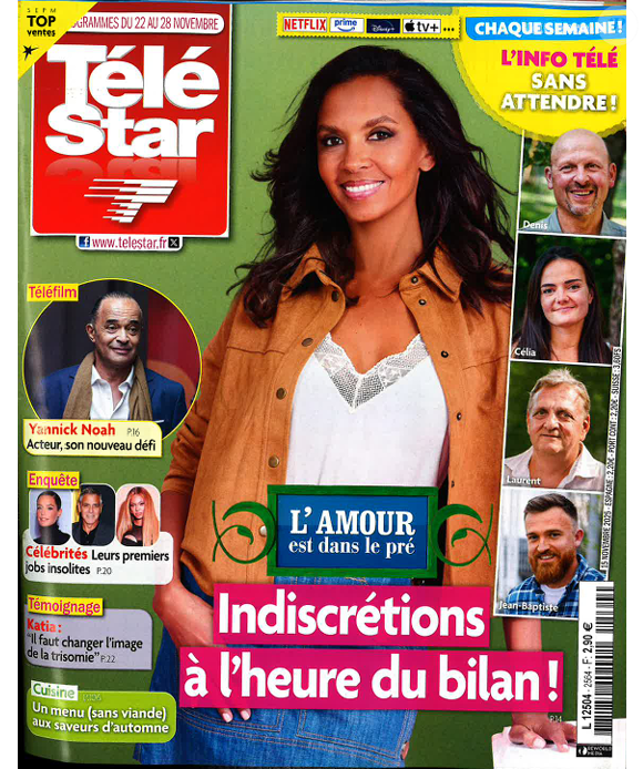 Karine Le Marchand en couverture de "Télé Star", programmes du 22 au 28 novembre 2025.