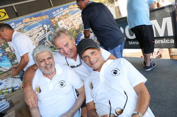 Enrico Macias, Pascal Elbé - Challenge Henri Salvador 2018 en hommage à Charley Maraouni, à Ile Rousse, Corse, France, le 14 Septembre 2018.
Olivier Sanchez / Bestimage - Crystal Pictures