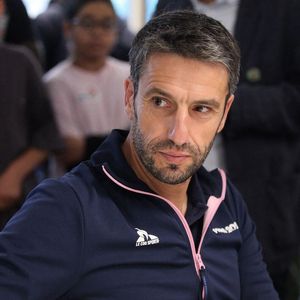 Tony Estanguet en déplacement au collège Maurice Utrillo dans le cadre des jeux paralympiques Paris2024 à Paris, France, le 4 septembre 2024. © Jonathan Rebboah/Panoramic/Bestimage