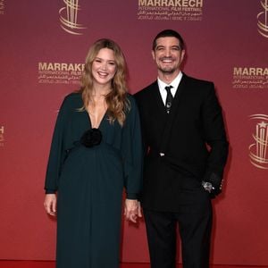 Virginie Efira et Niels Schneider au photocall lors de la deuxième journée de la 22ème édition du Festival International du Film de Marrakech, Maroc, le 29 novembre 2025. © Dominique Jacovides/Bestimage