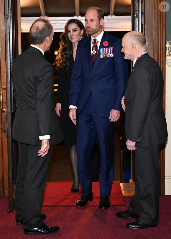 Le prince William, prince de Galles, Catherine Kate Middleton, princesse de Galles - La famille royale du Royaume Uni assiste au Festival du souvenir  (Festival of Remembrance) au Royal Albert Hall, Londres le 9 novembre 2024.

© Chris Ratcliffe / Pool / Julien Burton via Bestimage