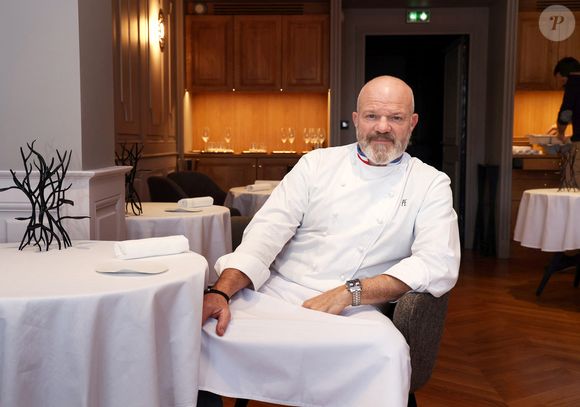 Exclusif - Le célèbre chef étoilé Philippe Etchebest ouvre un nouveau restaurant "La maison Nouvelle" dans le quartier très branché des Chartrons à Bordeaux, France, le 21 janvier 2022. © Fabien Cottereau/Bestimage