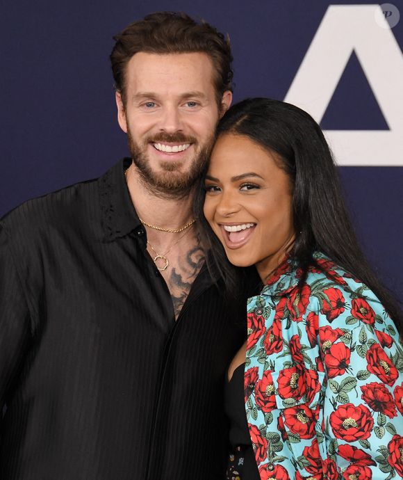 Matt Pokora et Christina Milian à la première d'Ambulance à Los Angeles qui s'est tenue à l'Academy Museum of Motion Pictures à Los Angeles, CA, le lundi 4 avril 2022. Photo par Sthanlee B. Mirador/SPUS/ABACAPRESS.COM