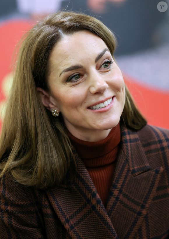 Catherine (Kate) Middleton, princesse de Galles, visite une unité mère-enfant (MBU) d'Action for Children à la prison HMP Styal de Wilmslow, Royaume Uni, le 11 février 2025. © Phil Noble/WPA-Pool/Bestimage