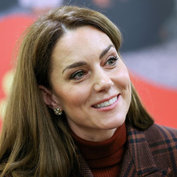 Catherine (Kate) Middleton, princesse de Galles, visite une unité mère-enfant (MBU) d'Action for Children à la prison HMP Styal de Wilmslow, Royaume Uni, le 11 février 2025. © Phil Noble/WPA-Pool/Bestimage