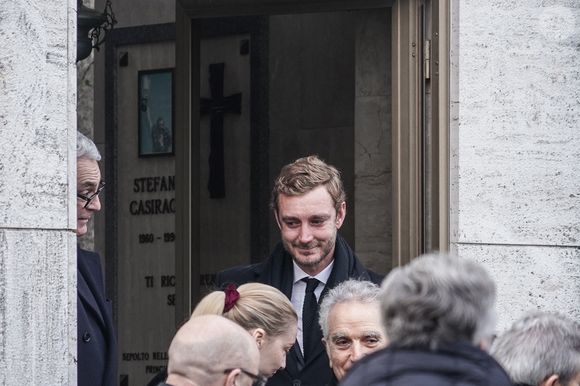 Pierre Casiraghi - Obsèques de Fernanda Biffi Casiraghi (99 ans), mère de Stefano Casiraghi, à Fino Mornasco, Italie, le 9 décembre 2024. © Emanuele Roberto De Carli/IPA via ZUMA Press/Bestimage