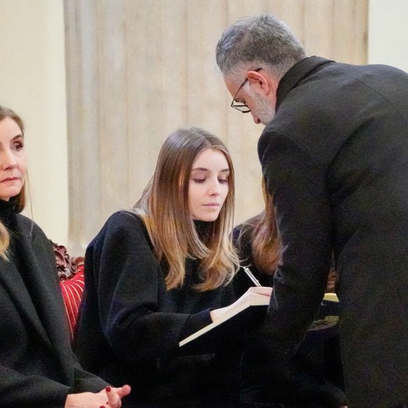 Veillée funèbre du prince Victor-Emmanuel de Savoie, en l'Eglise de Sant'Uberto à Turin, en présence de sa veuve Marina Ricolfi-Doria, de son fils, le prince Emmanuel-Philibert de Savoie avec sa femme la princesse Clotilde Courau et leurs filles les princesses Vittoria et Luisa, le 9 février 2024. Le fils du dernier roi d'Italie s'est éteint le 3 février 2024 à l'âge de 86 ans.