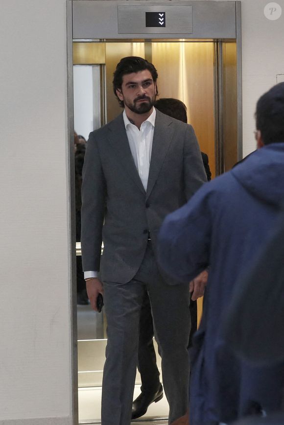 Procès de Bruno Pelat, ex-compagnon d'Iris Mittenaere, jugé en comparution immédiate pour violences conjugales devant le tribunal de Paris, le 6 novembre 2024. 
© Christophe Clovis / Bestimage