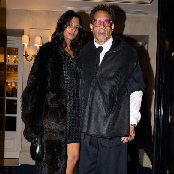 Exclusif - JoeyStarr et sa compagne Pauline Latchoumanin - Arrivées au Global Gift Gala Paris à l'hôtel Four Seasons George V à Paris le 8 novembre 2025. © Jérémy Melloul/Bestimage