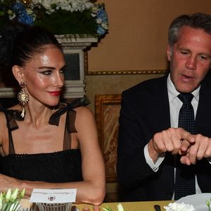 Emmanuel-Philibert de Savoie et Adriana Abascal au dîner de gala. Rome, Palazzo Ruspoli Dîner de gala pour le concert d'Omar Harfouch au Parlement italien. Italie, Rome le 29 avril 2025. Photo par IPA/ABACAPRESS.COM