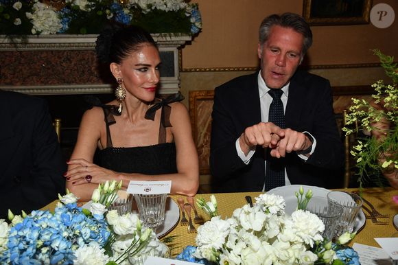 Emmanuel-Philibert de Savoie et Adriana Abascal au dîner de gala. Rome, Palazzo Ruspoli Dîner de gala pour le concert d'Omar Harfouch au Parlement italien. Italie, Rome le 29 avril 2025. Photo par IPA/ABACAPRESS.COM