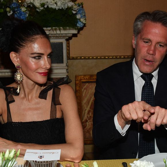 Emmanuel-Philibert de Savoie et Adriana Abascal au dîner de gala. Rome, Palazzo Ruspoli Dîner de gala pour le concert d'Omar Harfouch au Parlement italien. Italie, Rome le 29 avril 2025. Photo par IPA/ABACAPRESS.COM