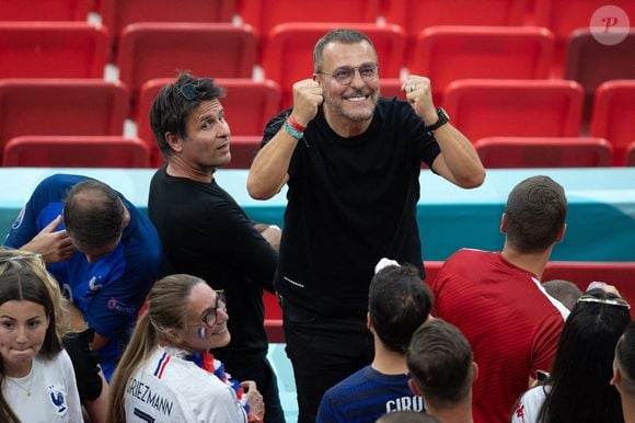 Jean-Roch et Fabrice Santoro lors du match du Groupe F du Championnat de l'UEFA Euro 2020 entre la France et le Portugal à la Puskas Arena, le 23 juin 2021 à Budapest, en Hongrie. Photo by David Niviere/ABACAPRESS.COM