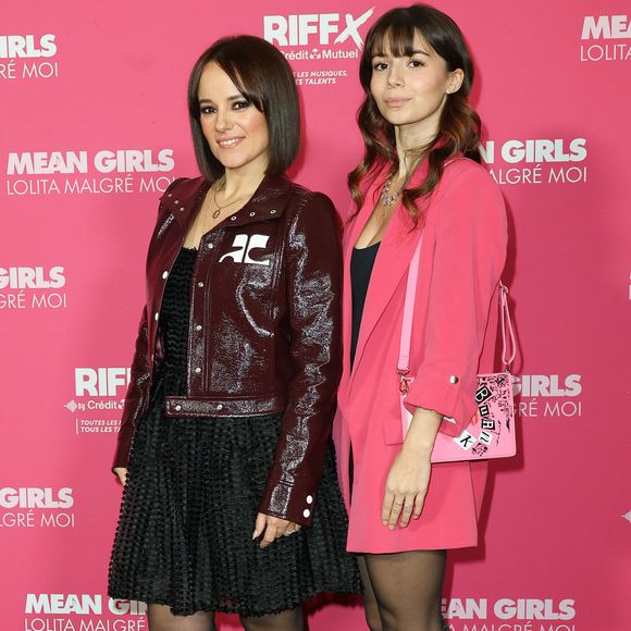 Alizée avec sa fille Annily Chatelain à la première du film "Mean Girls" au Grand Rex, à Paris, le 8 janvier 2024. COADIC GUIREC / BESTIMAGE