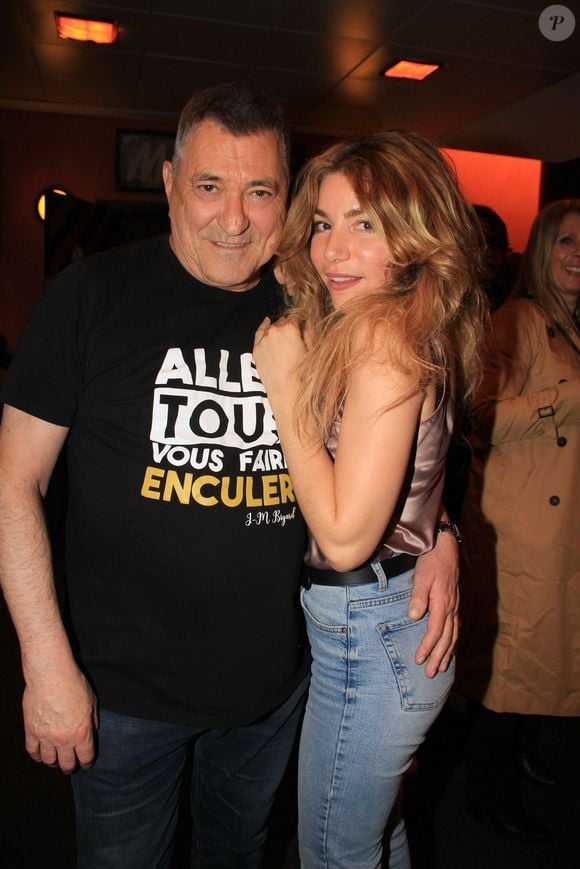 Exclusif - Jean-Marie Bigard et sa femme Lola Marois-Bigard après le spectacle "Il Etait Une Fois Jean-Marie Bigard" à L'Olympia de Paris, France, le 27 février 2020. © Philippe Baldini/Bestimage