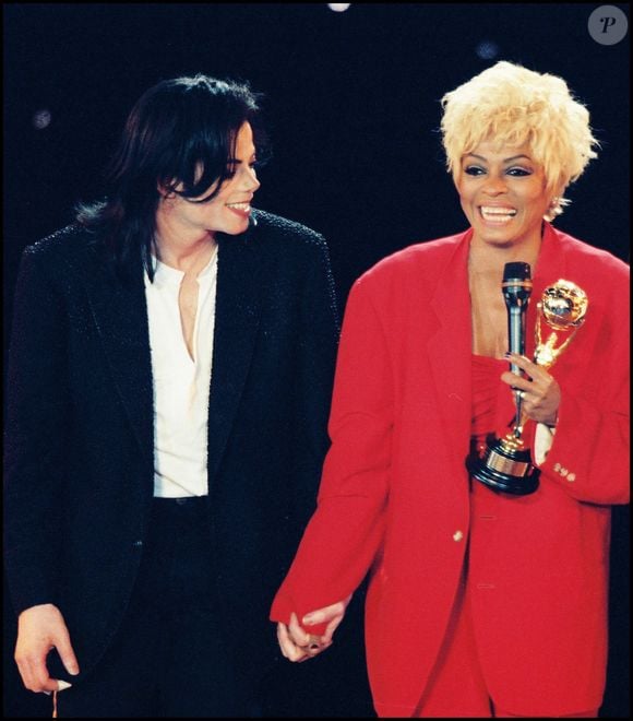 Archive - Michael Jackson et Diana Ross aux Music Awards 1996 à Monaco. 

© Bestimage