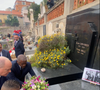 Disparue en 1975, la chanteuse a fini ses jours à Monaco

Hommage à Josephine Baker, en présence du Prince Souverain Albert II, des autorités monégasques des membres de sa famille dont l’un de ses fils Luis Bouillon Baker et l’un de ses petits fils Sébastien, au cimetière de Monaco, France, le 12 avril 2025. ©
Bruno Bebert / Bestimage