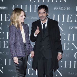 Vanessa Paradis et son compagnon Samuel Benchetrit (réalisateur) - Avant-première du film "Chien" au cinéma MK2 Bibliothèque à Paris, France, le 5 mars 2018. © Olivier Borde/Bestimage